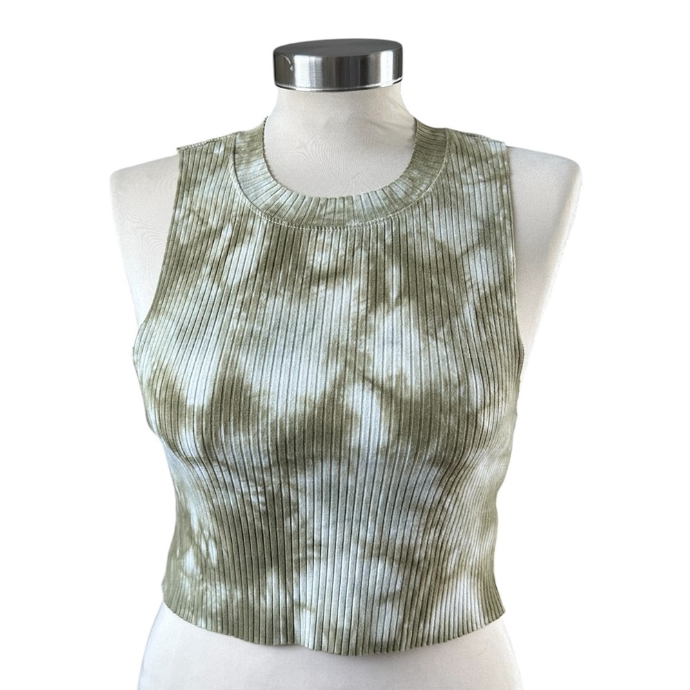 Aerie Tie-Dye Ribbed Cropped Tank Top